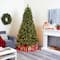 7.5ft. Pre-Lit Golden Tip Washington Pine & Pinecones Artificial Christmas Tree with Clear Lights